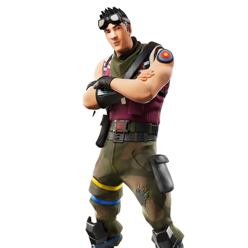 Fortnite Sureshot Png (black, maroon)