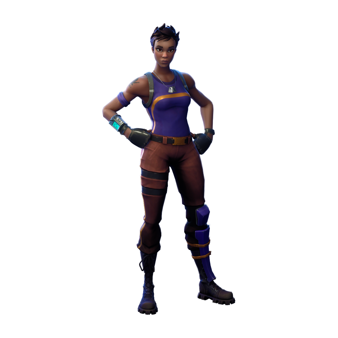 Fortnite Tactics Officer Png Pic (black)