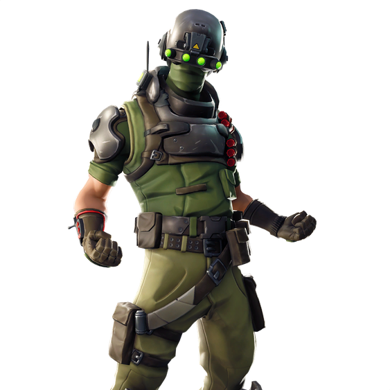 Fortnite Tech Ops Png File (black, olive)