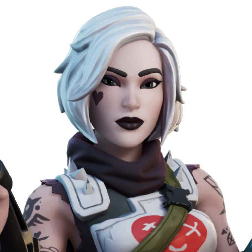 Fortnite Tess Png (indigo, black, silver)