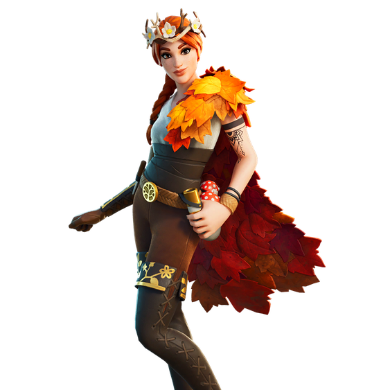 Fortnite The Autumn Queen Png Hd (black)