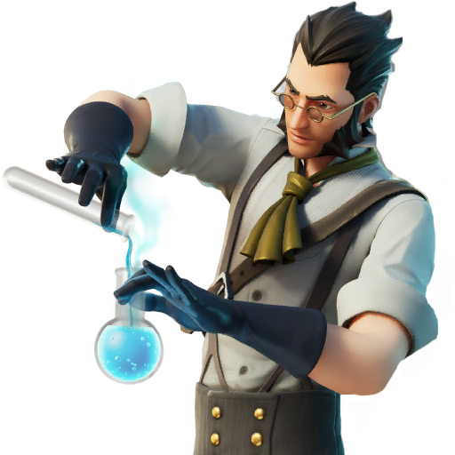 Fortnite The Good Doctor Png Hd (black, beige)