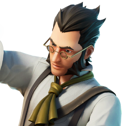 Fortnite The Good Doctor Png (lime, greenish blue, gray, black, silver)