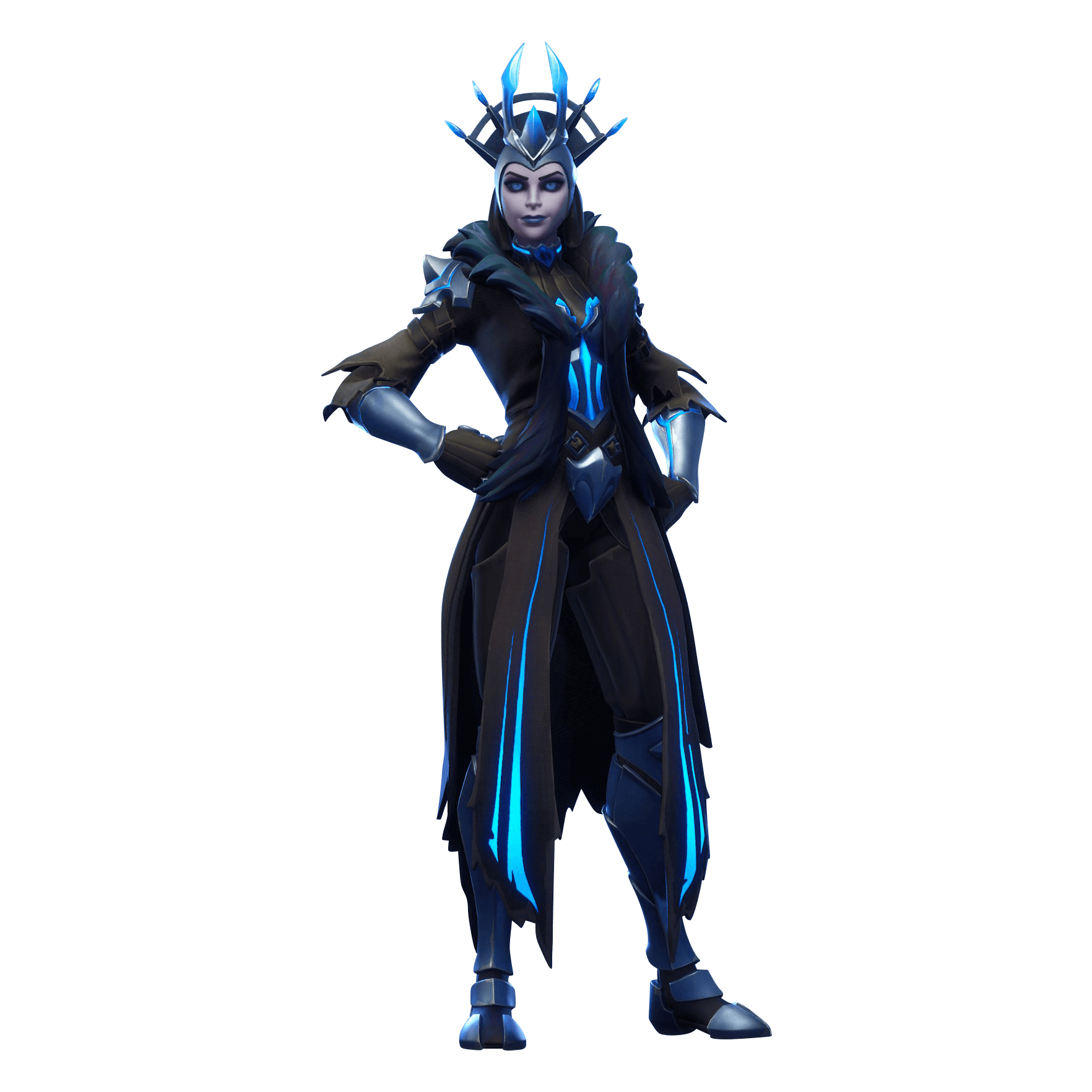 Fortnite The Ice Queen Png Image (black, gray)