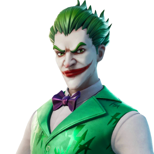 Fortnite The Joker Png (black, silver)