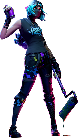 Fortnite Tilted Teknique Png File (black)