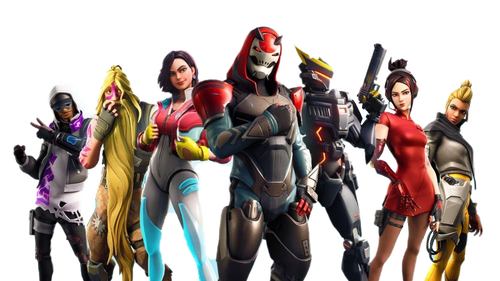 Fortnite Transparent Isolated Background (black, white)