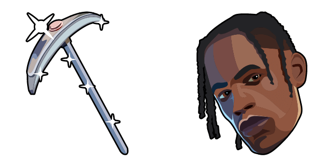 Fortnite Travis Scott Png File (black, chocolate, gray)