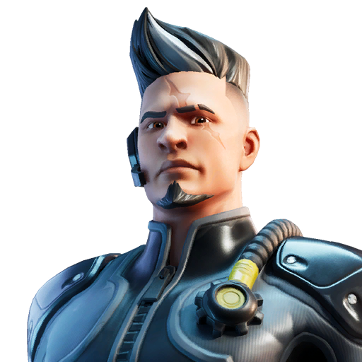 Fortnite Trench Rider Png (black, gray, silver)