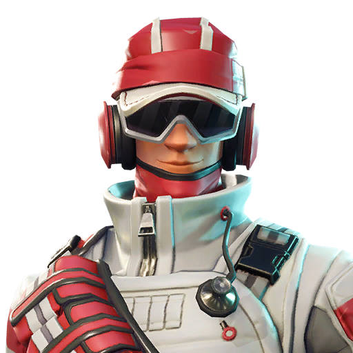 Fortnite Triage Trooper Png (silver, lavender)