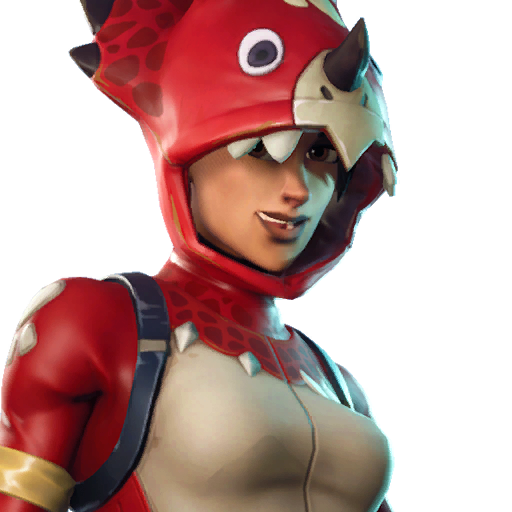 Fortnite Tricera Ops Png (salmon, white, mint, lavender, black)