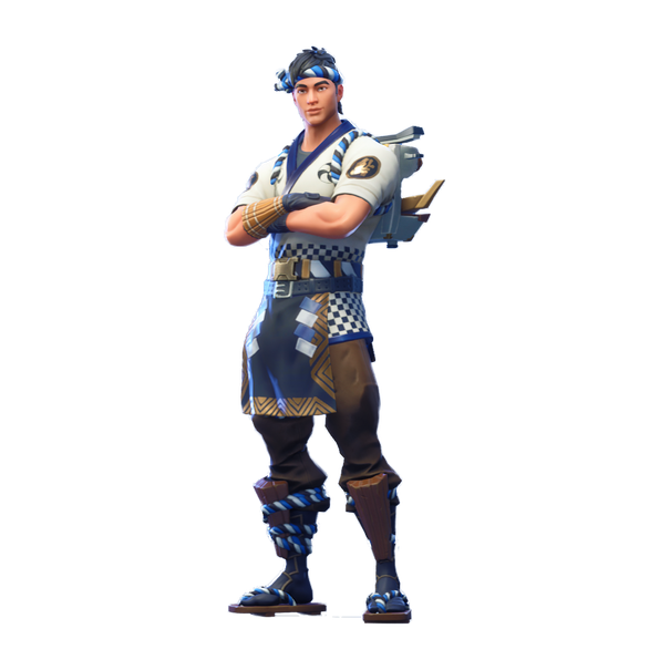 Fortnite Tsuki Png File (black, navy)