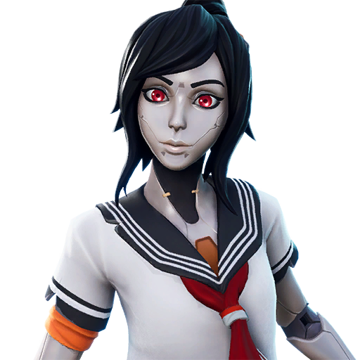 Fortnite Tsuki Png Hd (black, lavender, white)