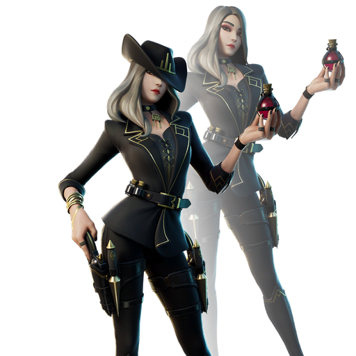 Fortnite Victoria Saint Png Hd (black)