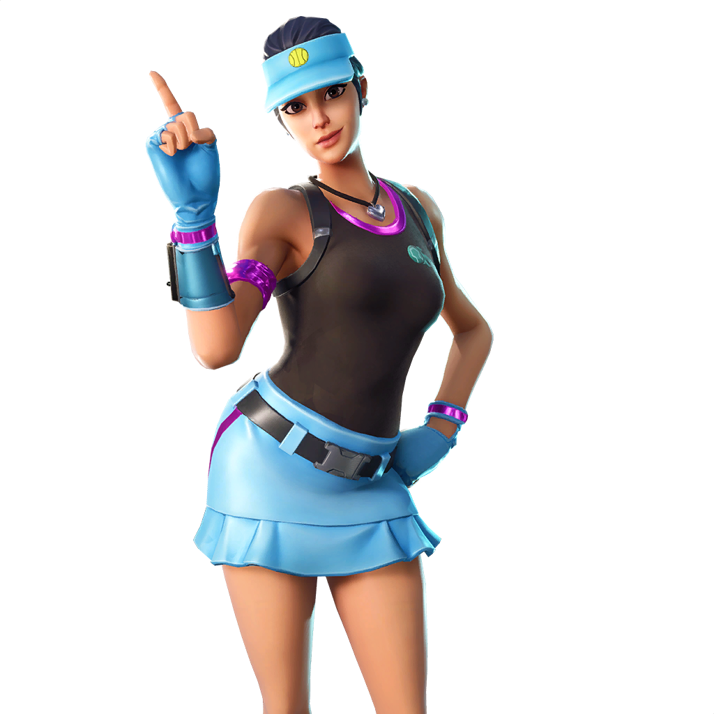 Fortnite Volley Girl Png Hd (black, maroon, white)