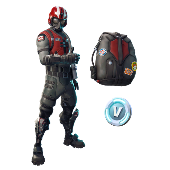 Fortnite Wingman Png Image (black, white)