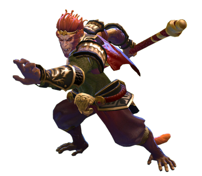 Fortnite Wukong Png File (black)