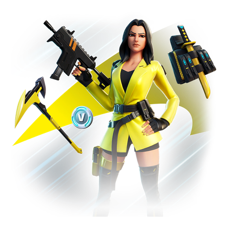 Fortnite Yellowjacket Png Hd (black, yellow)