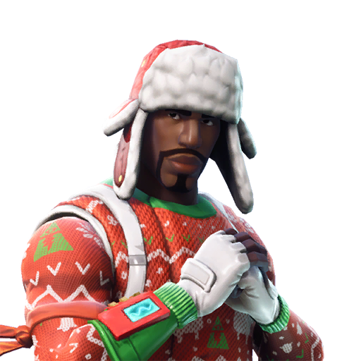 Fortnite Yuletide Ranger Png (white, mint, lavender, silver, pink)