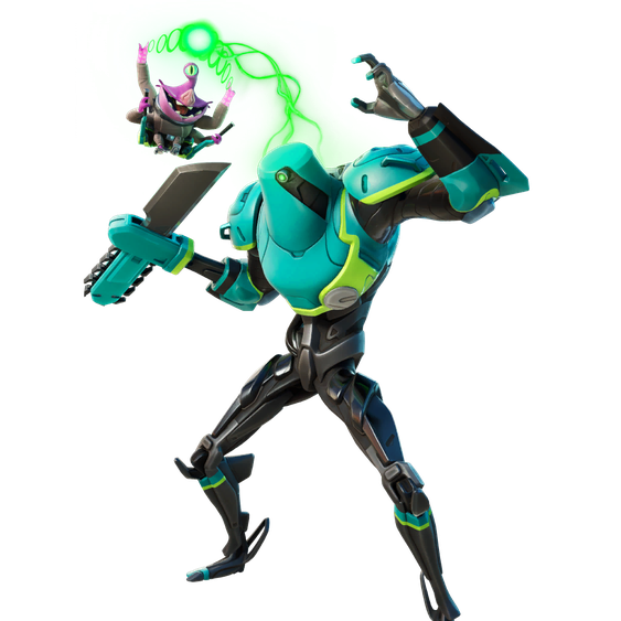 Fortnite Zyg Png (lime, white, gray, mint, black)