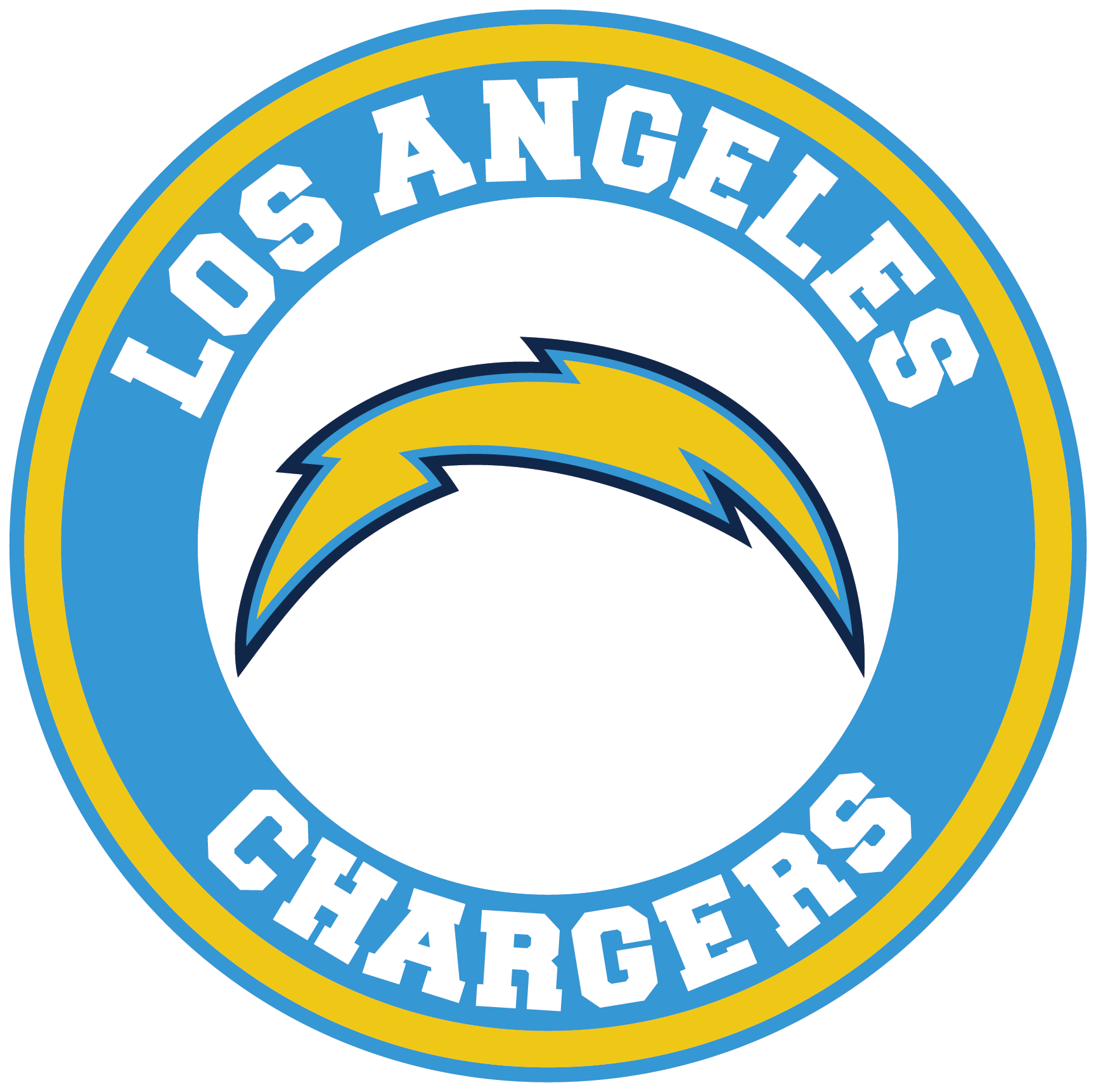 Los Angeles Chargers Png Pic (white, teal, gold)