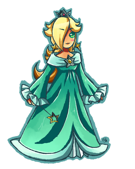 Rosalina Png Transparent Image (silver, teal, black)