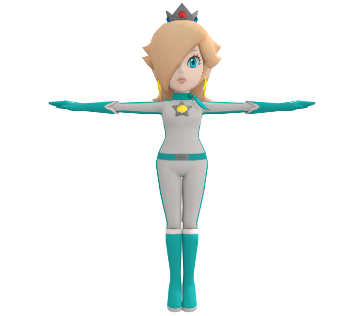 Rosalina Transparent Background (silver, teal, black)