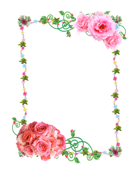 Rose Frame Png (black)