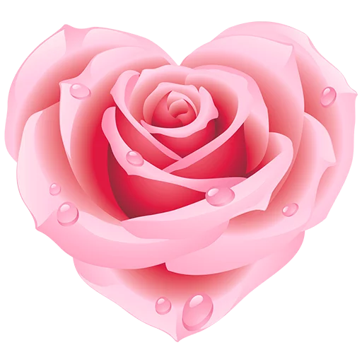 Rose Heart Png Transparent (pink, black, beige)