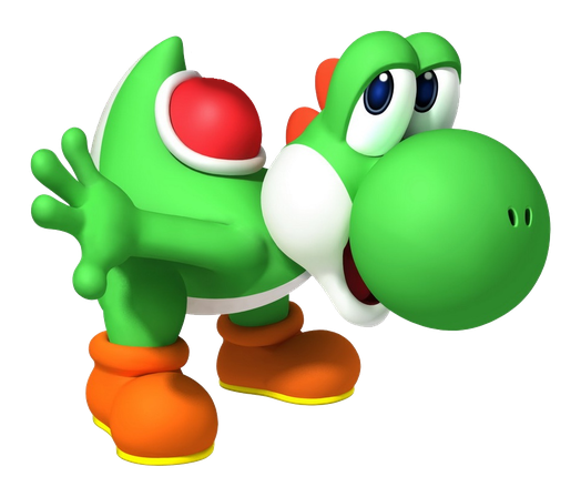 Yoshi Png Hd (black, green, white, gray)