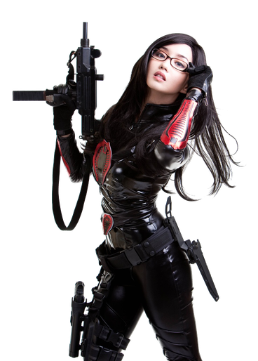 Cosplay Women Png Transparent Image (black)