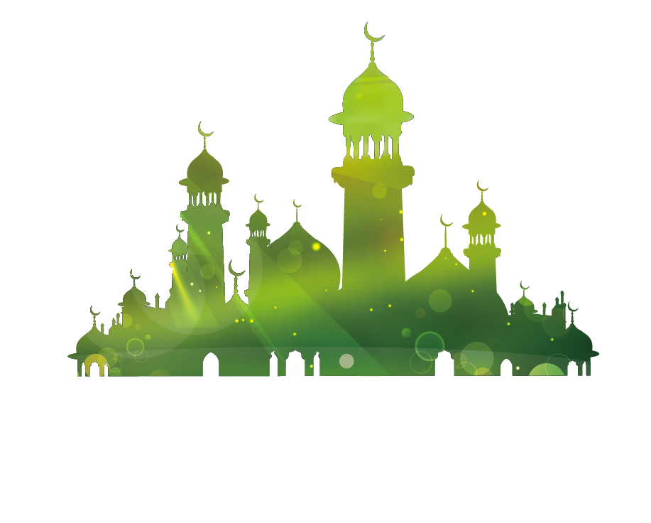 Mosque Png Photo (green, white)