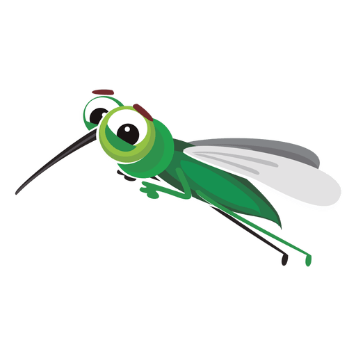 Mosquito Png File (white, gray, lavender, teal)