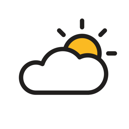 Mostly Cloudy Free Transparent Png Icon Download (orange, white, black, indigo)