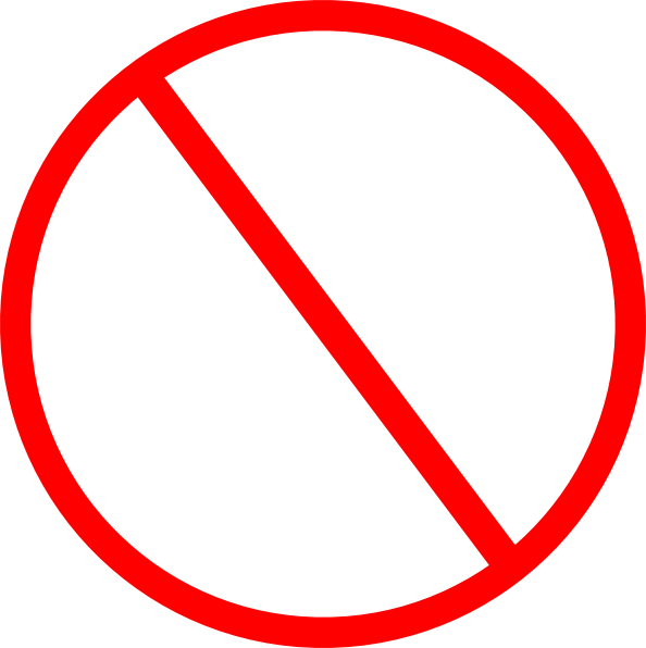 Not Allowed Png Clipart (red, white, pink)