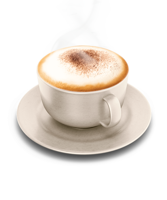 Hot Cappuccino Transparent Png (black, white, lavender)