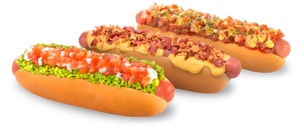 Hot Dog Png No Background (orange, chocolate, black, salmon)