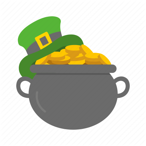 Pot Of Gold Vector Png Photo (gray, olive, indigo, black)