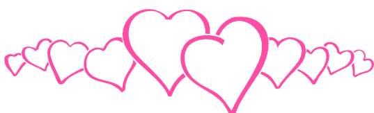 Hot Pink Heart Png Clipart (black, purple)