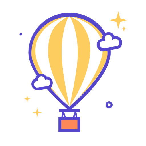 Hot Air Balloon Free Transparent Png Icon Download (white, salmon, black, indigo)