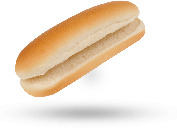 Hot Dog Bun Png Image (silver, pink, black, salmon)