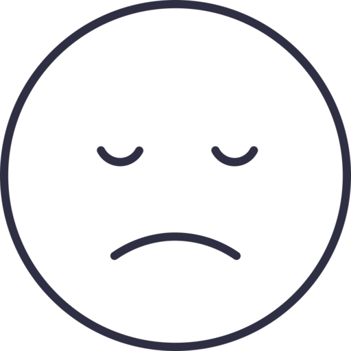 Not Happy Emoji Not Happy Sad Icon Free Png Icon Download (black, indigo)