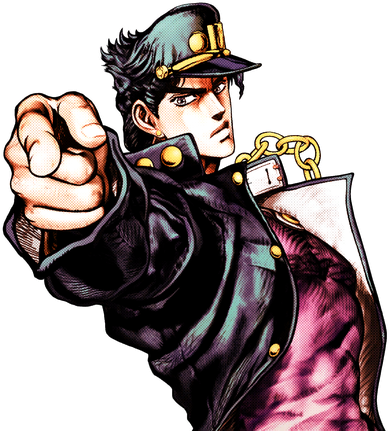 Jotaro Png Free Download (white, black)