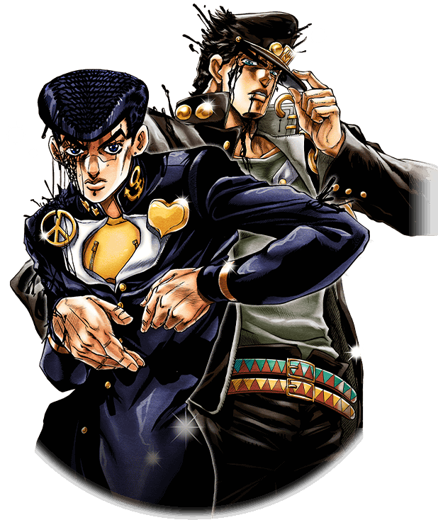 Jotaro Png Transparent Image (white, black)