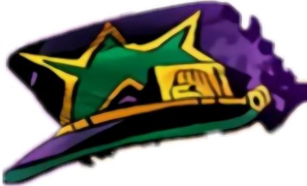 Jotaro Transparent Background (green, black)