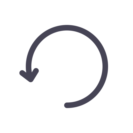 Rotate Left Free Png Icon Download (black, indigo)