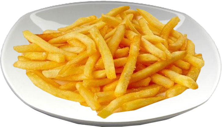 Potato Fries Png Clipart (black, white)