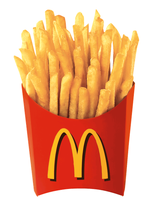 Potato Fries Png Image (red, black, maroon)