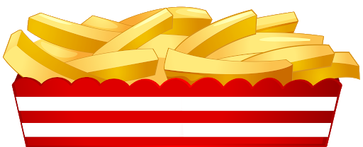 Potato Fries Transparent Png (red, white, pink, salmon, black)