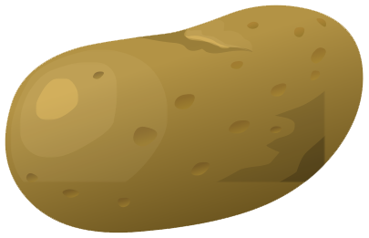 Potato Transparent Png (chocolate, olive, salmon, white)